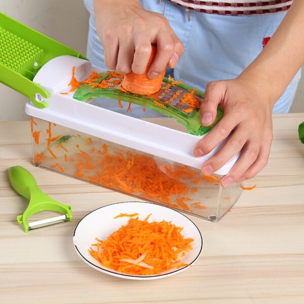 12pcs vegetables fruits dicer food slicer cutter